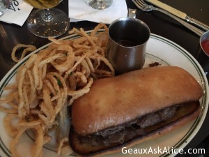 Main meal Fish Tacos and two Shaved Filet of Beef Sandwiches 2