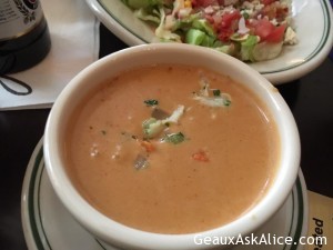 Our apps Crab Bisque. Clam Chowder and Calamari 1