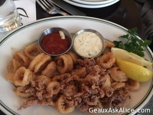 Our apps Crab Bisque. Clam Chowder and Calamari 3