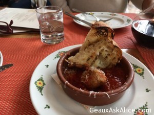 Our meal. Pasta made as u order can't get fresher than that