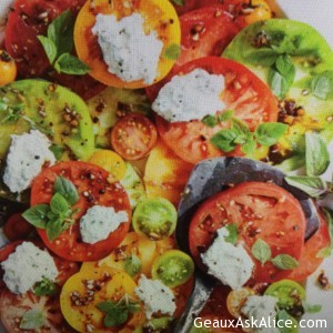 Fresh Herbed Ricotta Tomato Salad