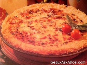 Crab Mushroom Quiche