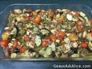 Easy Baked Zucchini, Eggplant and Tomato Casserole