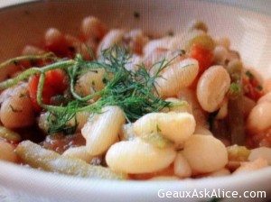 Greek Potato, Bean and Veggie Stew