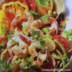 Pickled Shrimp and Tomato Salad