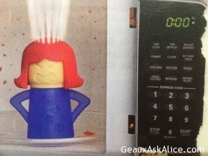 Today's Gadget is the Angry Mama Microwave Cleaner!