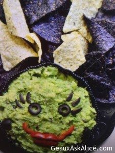 Guacamole and Halloween Geaux together!
