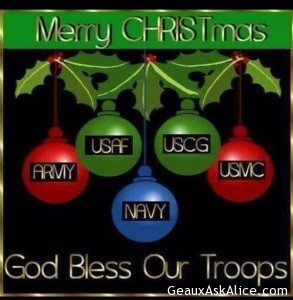 Let us not forget those who will not be home for Christmas