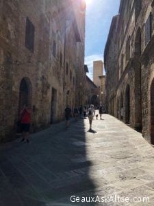 Our day trip to Tuscany area. Here is San Gimignano