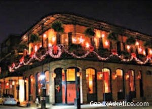 Christmas in New Orleans corner