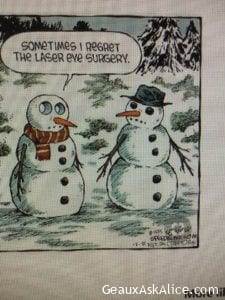 Snowman regrets!