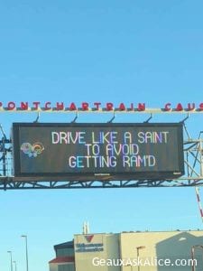 Great sign in the Big Easy!