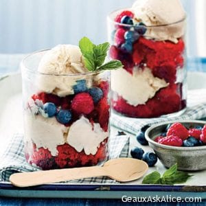 Layered Velvet Berry Cobbler