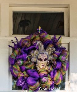 Mardi Gras Wreath