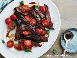 Quick Balsamic Grilled Flank Steak