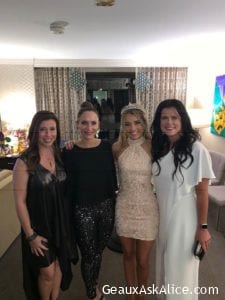 Princess Tyler with her parents and chaperones