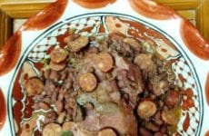 Plated up Red Beans and Rice
