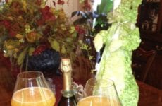 Champagne with a hint of Peach and Strawberry