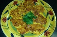 Crawfish Cornbread Pancakes