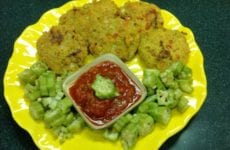 Okra and Tomato Patties