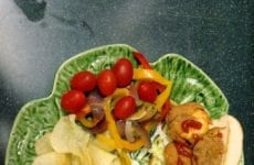 Shrimp Po-Boy ad Cole Slaw Plated Up