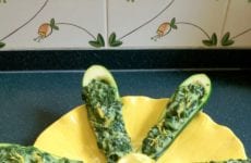 Stuffed Zucchini with Spinach