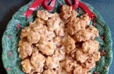 Christmas Platter Filled With Praline Candy