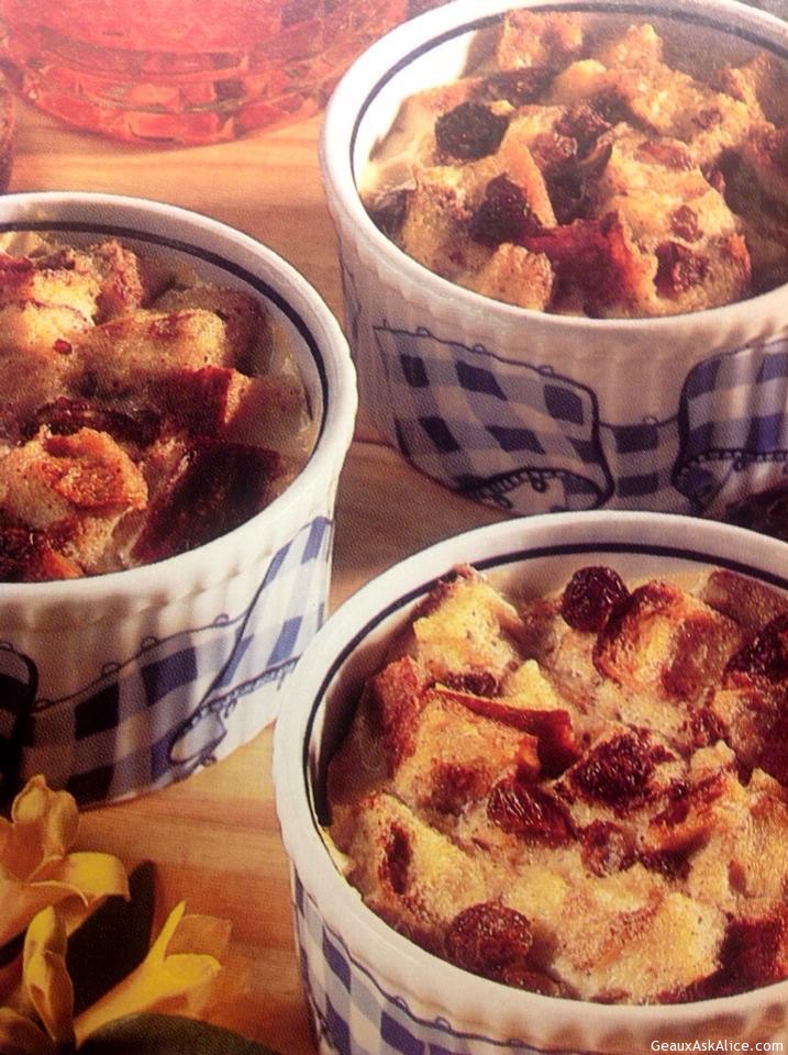 Cups of Bread Pudding