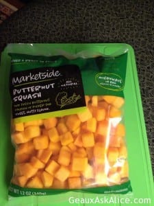package of Butternut Squash steamers