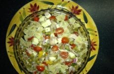 Mardi Gras Salad dished up.