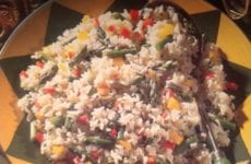 bowl of Asparagus Rice