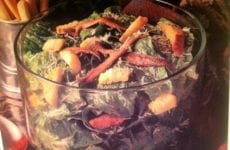 Bowl Of Caesar Salad And Dressing