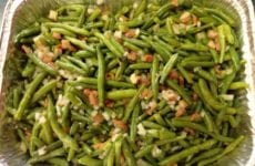 Dish of Green Beans Italian