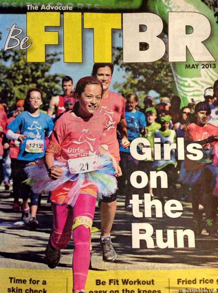 Organization called GIRLS ON THE RUN! This past Sunday, The Morning Advocate of Baton Rouge, featured these most amazing gals.