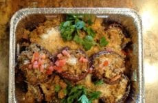 Four Cheeses and Spinach Stuffed Mushroom Caps