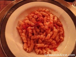 Fresh Pasta with Tomato Sauce