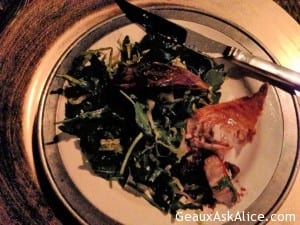 Baked Duck on Kale