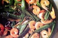 Ginger Stir-Fry Shrimp And Snow Peas