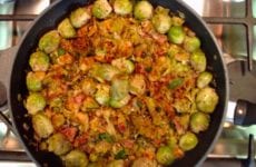 Sauté Shredded Brussel Sprouts