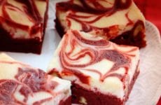 Valentine Red-Swirl Brownies