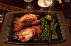 Grilled Lobster Tails with Asparagus!