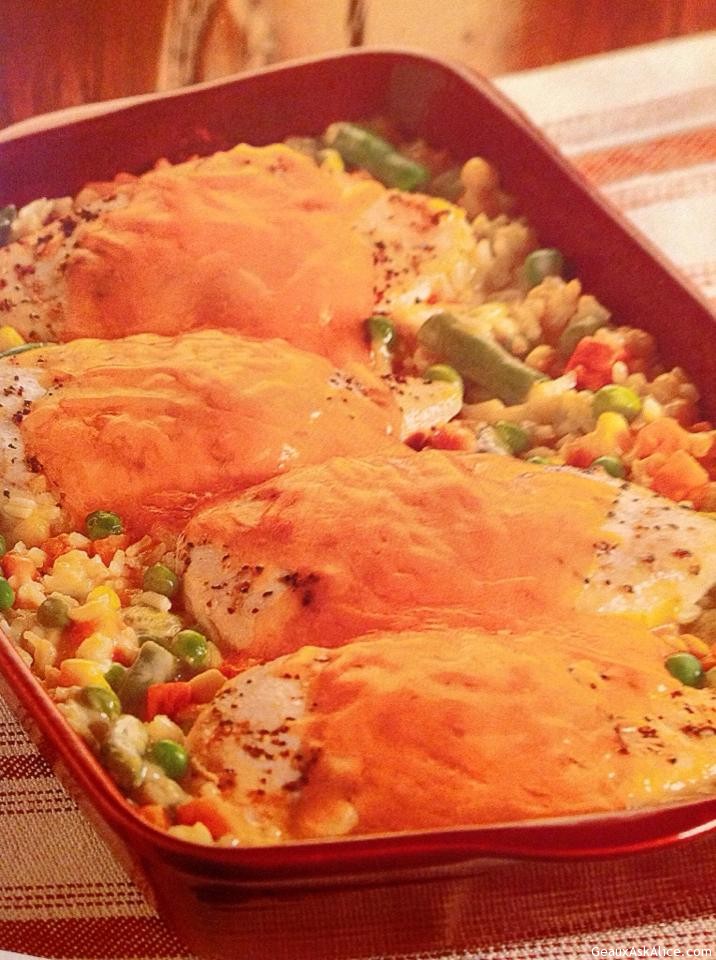 Elegant And Easy Chicken Rice Casserole