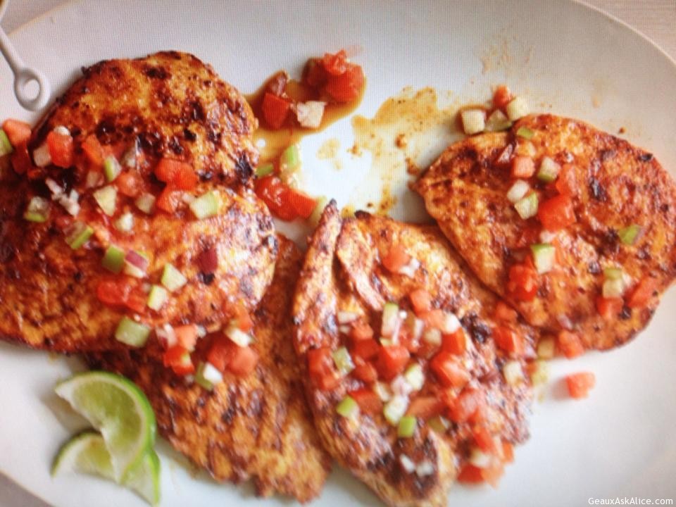 Chile Rubbed Grilled Chicken