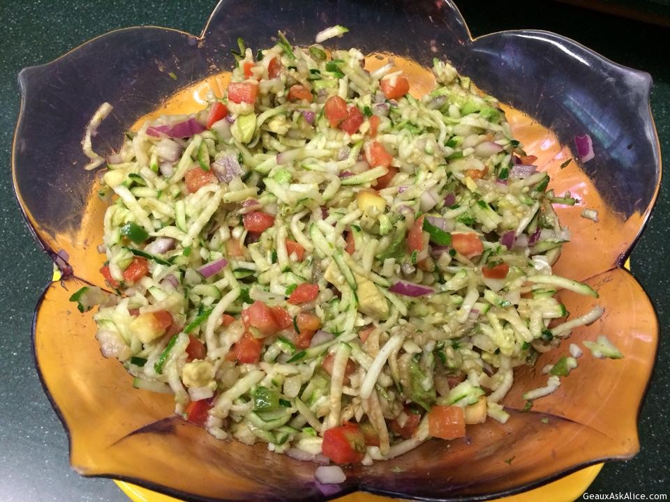 Zippy Zucchini and Avocado Salad