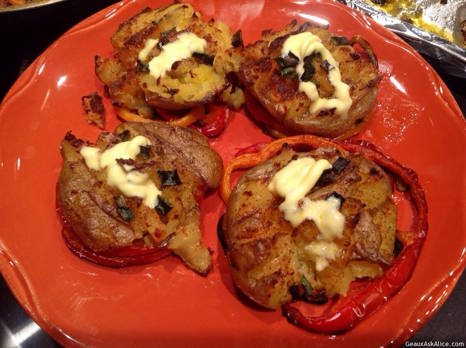 Alice's Smashed Potato Cups