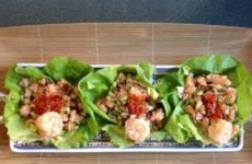 Asian Shrimp Lettuce Wrap