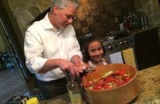 Grand Peep Blair Helping Her Daddy Fix Her Favorite Salad!