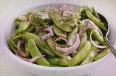 Fresh Snap Peas with Herbs