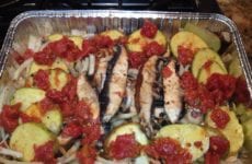 Layered Potato, Mushroom, Onion Casserole