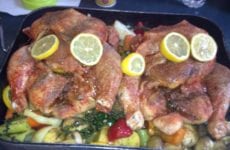 Tuscan Roasted Lemon Chicken with Root Vegetables